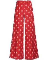 Marni - Polka Dot-Print Wide-Leg Trousers - Lyst