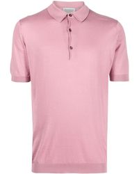 John Smedley - Fine-knit Short-sleeved Polo Shirt - Lyst