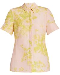 Erdem - Floral Short-Sleeve Shirt - Lyst
