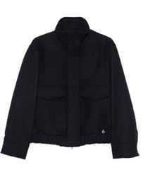 Ottod'Ame - Chaqueta Con Dobladillo Elástico Y Cuello Alto - Lyst