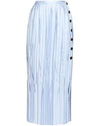 Ferragamo - プリーツ シルクスカート - Lyst