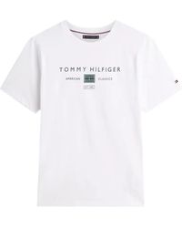 Tommy Hilfiger - Logo-Print Short-Sleeve T-Shirt - Lyst
