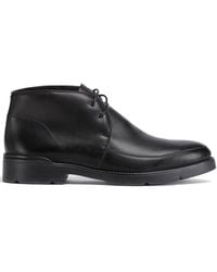 Zegna - Cortina Leather Ankle Boots - Lyst