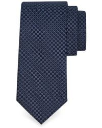 Ferragamo - Micro Gancini-Print Silk Jacquard Tie - Lyst