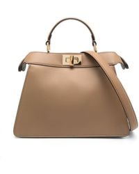 Fendi - Peekaboo Iseeu Small Leather Handbag - Lyst