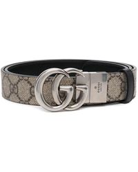 Gucci - Gg Marmont Reversible Thin Belt - Lyst