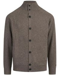 MC2 Saint Barth - Galway Lambswool Cardigan With High Collar - Lyst