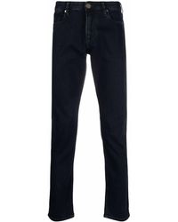 Emporio Armani - Jeans mit Logo-Schild - Lyst