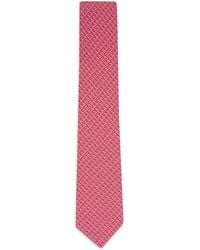 Ferragamo - Gemusterte Seidenkrawatte - Lyst