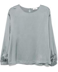 Ottod'Ame - Bluse Mit Rundem Ausschnitt - Lyst