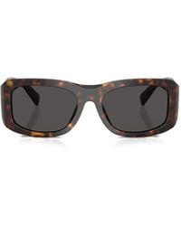 Dolce & Gabbana - Occhiali Da Sole Squadrati Tartarugati - Lyst