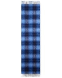 Etro - Wool And Cashmere Jacquard Scarf With Arnica And Check Motifs - Lyst
