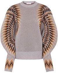 Rabanne - Pullover Mit Jacquard - Lyst