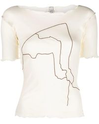 Baserange - Exposed-Seam Organic-Cotton T-Shirt - Lyst