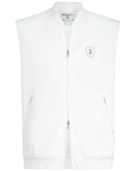 Brunello Cucinelli - Nylon Vest With Logo - Lyst