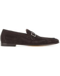 Doucal's - Buckle-Strap Suede Boat Shoes - Lyst