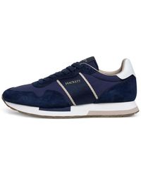 Hackett - Keston Symbol Suede-Panel Sneakers - Lyst