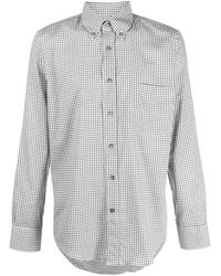 Canali - Check-print Cotton Shirt - Lyst