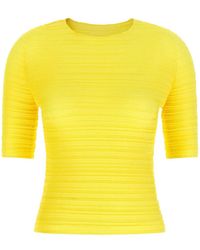 Issey Miyake - Jiggly Pleats Ribbed-Fabric Blouse - Lyst