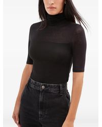 MARCELLA - Niko Sheer-Detail Top - Lyst
