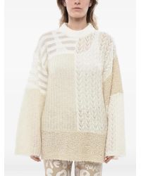 Holzweiler - Patchwork-Effect Relaxed-Fit Knit - Lyst