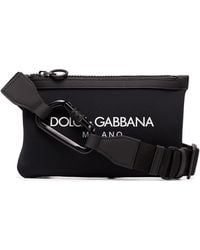 Dolce & Gabbana Gürteltasche mit Logo-Print - Schwarz