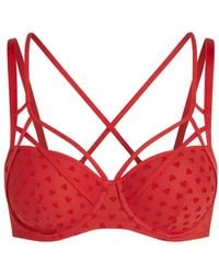 Marlies Dekkers - Heart-Print Strap-Detail Bra - Lyst