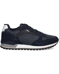 BOSS - Parkour Suede-Panelled Sneakers - Lyst