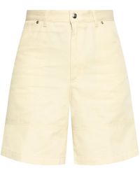 Moncler - Cotton Denim Shorts - Lyst