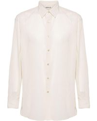 AURALEE - Striped Cotton Shirt - Lyst