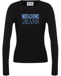 Moschino - Haut Nervuré À Logo Imprimé - Lyst