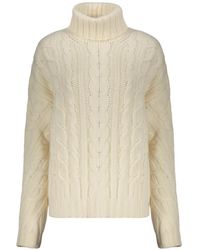 Herno - Jersey De Punto De Ochos Con Cuello Alto - Lyst