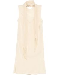 Helmut Lang - Vestido Sin Mangas Con Pañuelo - Lyst