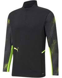 PUMA - Zip-Fastening Long-Sleeve T-Shirt - Lyst