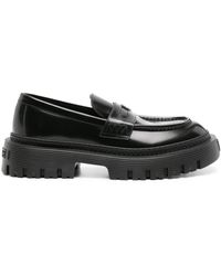 Amiri - Logo-plaque Leather Loafers - Lyst