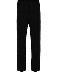 Homme Plissé Issey Miyake - Basic Slim-Fit Broek - Lyst