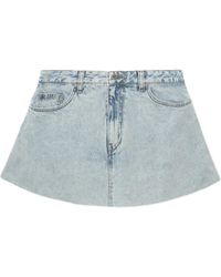 we11done - Denim A-Line Skirt - Lyst
