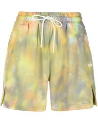 MSGM - Pantalones cortos de deporte con motivo tie-dye - Lyst