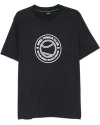 BOSS - Kurzärmeliges T-Shirt Mit Grafischem Print - Lyst
