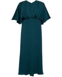 Amsale - Hammered Satin Dress - Lyst