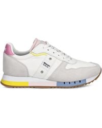 Blauer - レザー スエードパネル スニーカー - Lyst