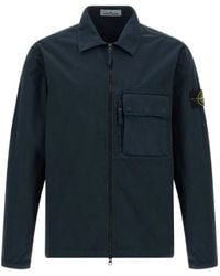 Stone Island - Hemdjacke mit aufgesetzter Tasche - Lyst