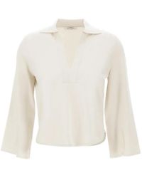 Kangra - Blusa Con Scollo A V - Lyst