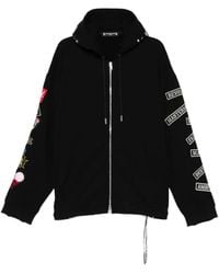 Mastermind Japan - Hoodie Met Borduurwerk En Rits - Lyst