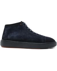 Santoni - Sneakers Aus Wildleder - Lyst