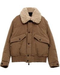 Moncler - Veste Matelassée À Col Lainé - Lyst