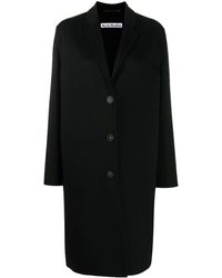 Acne Studios Single-breasted Coat - Black