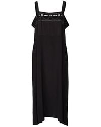 Maison Margiela - Embroidered Midi Dress - Lyst