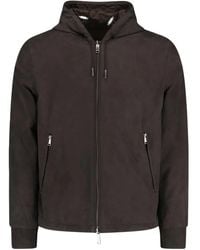 ZEGNA - レザー ボンバージャケット - Lyst