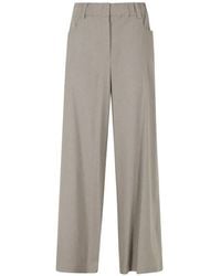 Alysi - Wide-Leg Elasticated-Waist Trousers - Lyst